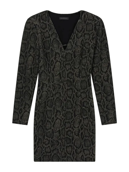 GUESS Rochie gri metalic negru