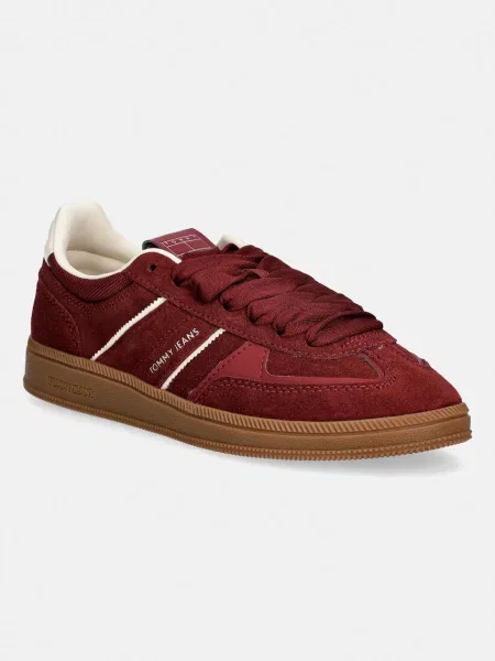 Tommy Jeans Sneakers THE GREENWICH EDGE | piele întoarsă alb