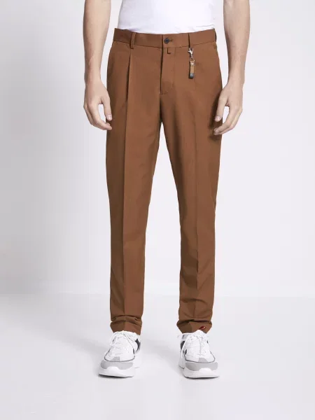 Kalhoty Celio hnědé