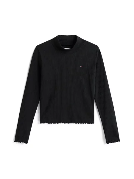 Tommy Hilfiger Detské tričko s dlhým rukávom čierna