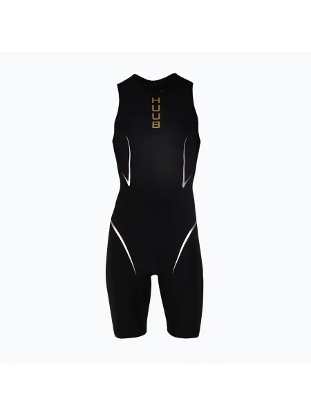 Férfi HUUB TC Performance fürdőruha egyrészes / arany TC Performance Swimskin TCPSS fekete