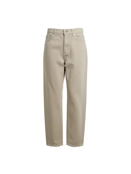Szerokie jeansy Dondup beżowe
