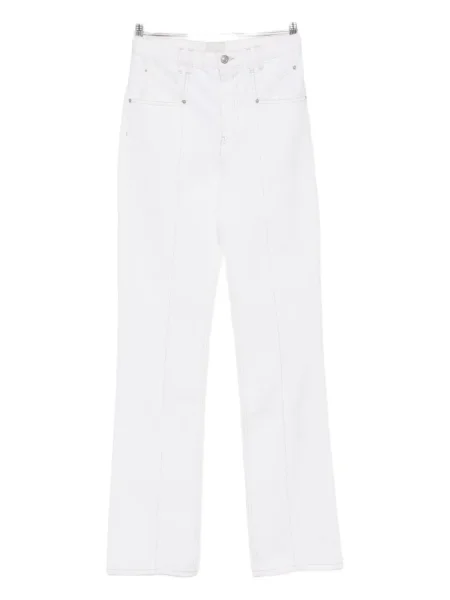 Blugi drepți Isabel Marant alb