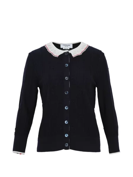 Cardigan Thom Browne tricotate albastru