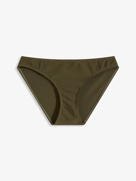 Figi bikini z typowym wycięciem na nogi zielone