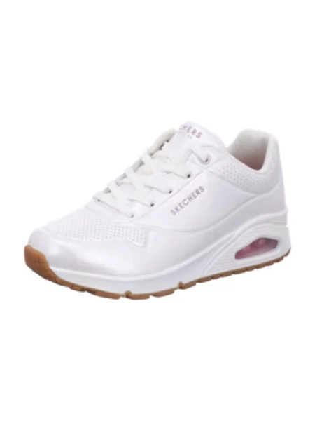 Sneakersy Skechers sznurowane casual białe
