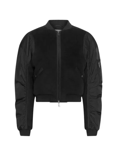 Geacă bomber Stel de lână negru