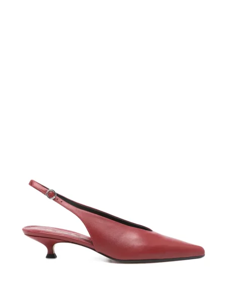 Pantofi cu toc Aeyde slingback roșu