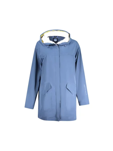 Parka North Sails z nadrukiem niebieska