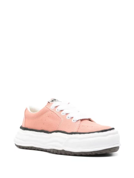 Sneakers Maison Mihara Yasuhiro με κορδόνια με δαντέλα ροζ