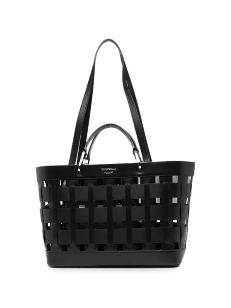 Geantă shopper Emporio Armani negru