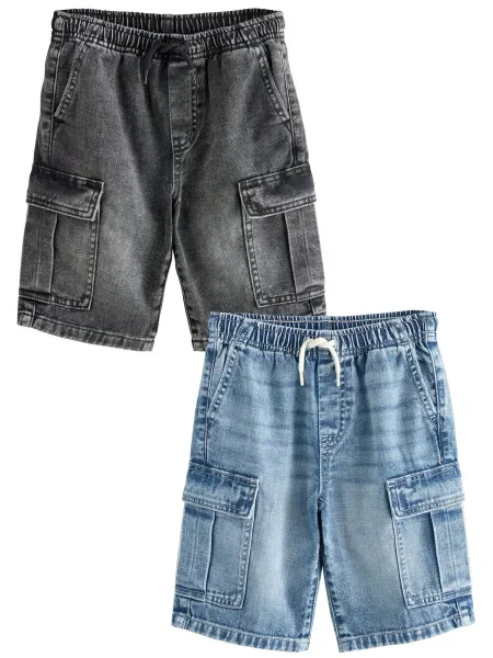 Next Jeans albastru denim / denim negru
