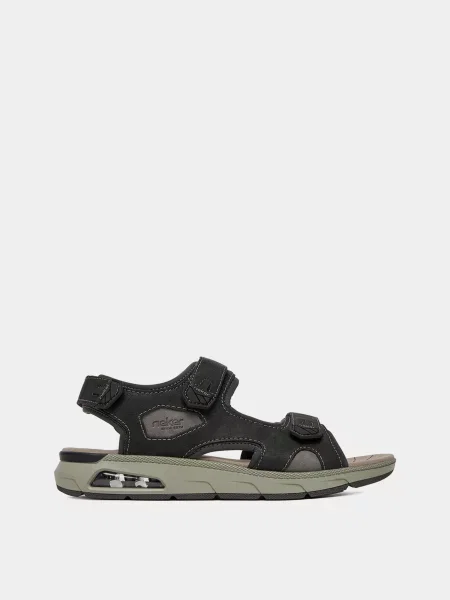 Кожаные сандалии Rieker черные