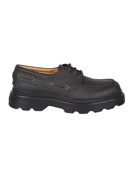 Półbuty Tod's skórzane brązowe