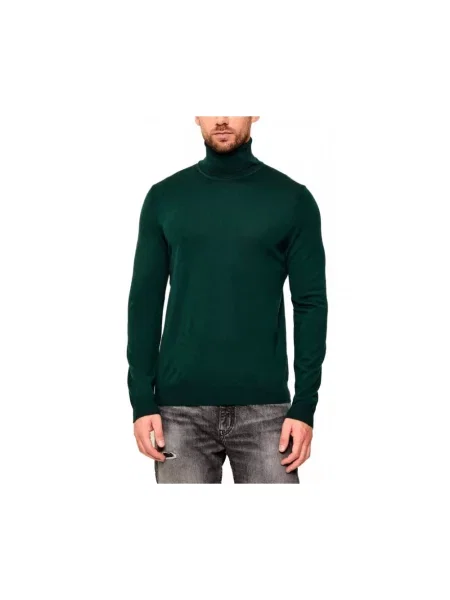 Sweter Hugo wełniany zielony