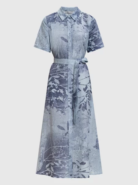 Сукня-сорочка Audria в квітковий принт Simkhai блакитна