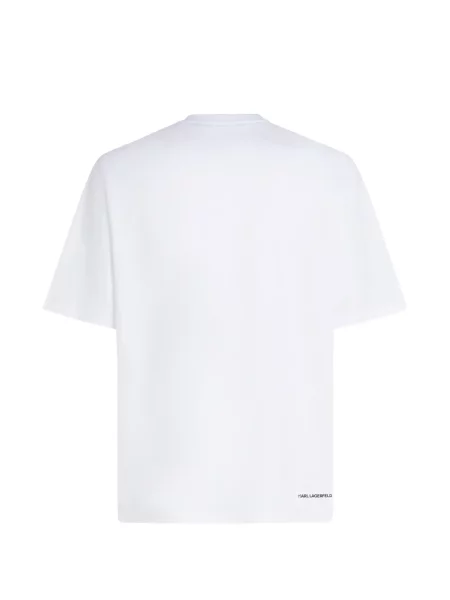 Tricou Karl Lagerfeld cu imagine alb