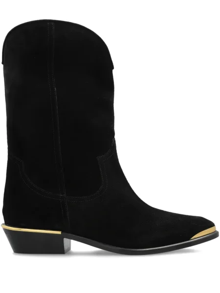 Botine Isabel Marant din piele de căprioară negru