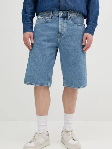 Jeans kratke hlače Calvin Klein Jeans modra