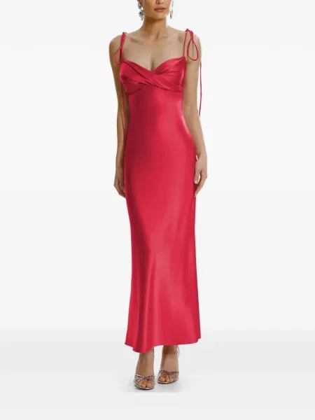 Rochie maxi Framboise fără mâneci de costum roșu