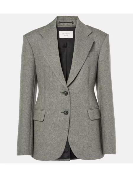 Sacou Sportmax de lână gri