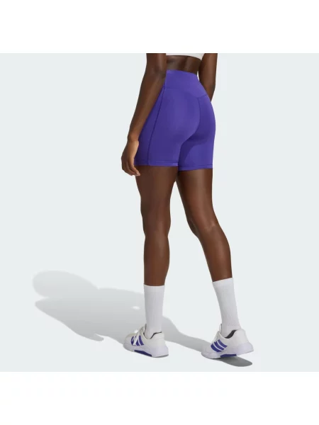 Krótkie legginsy Optime Essentials Workout fioletowe