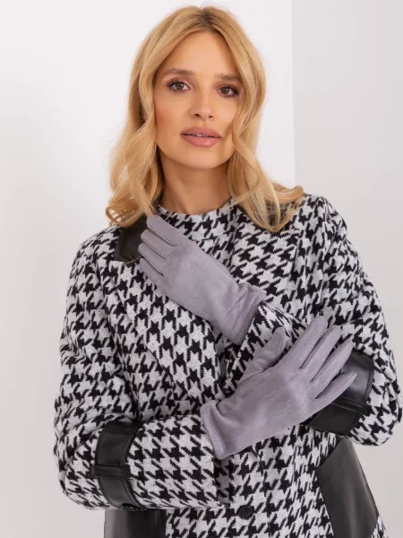 Mănuși Fashionhunters gri