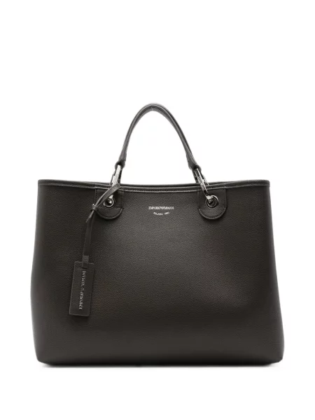 Geantă shopper Emporio Armani cu imagine gri