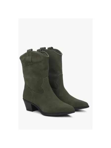 Козаки велюрові темно-зелені Estro зелені