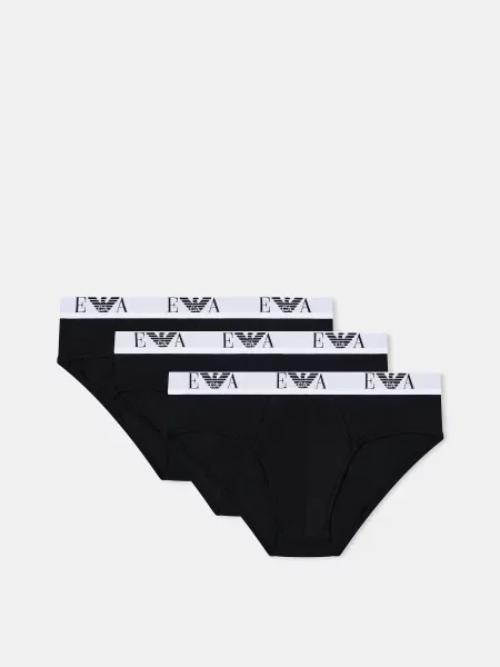 Труси Emporio Armani бавовна/еластан чорний