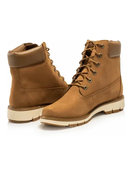 Botki Timberland skórzane brązowe