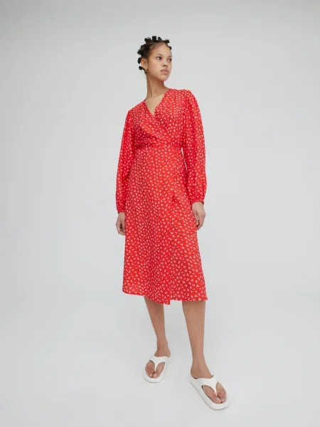 EDITED Rochie Alene / roșu alb