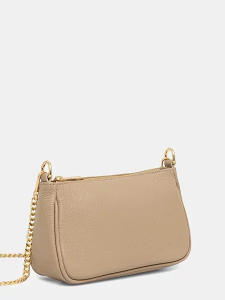Кожаная сумка Answear.lab бежевая