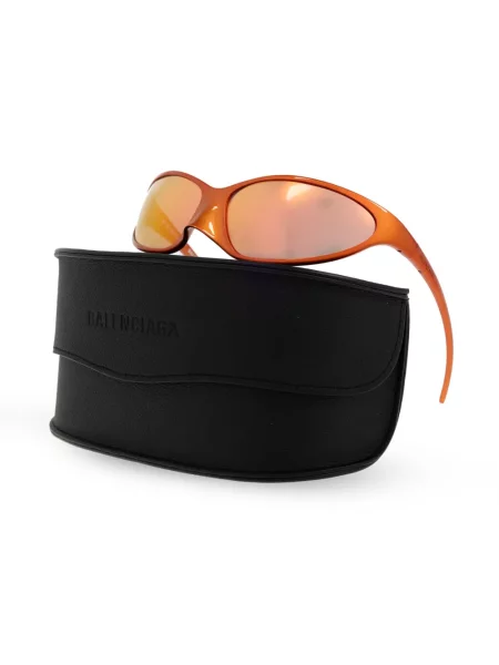 Veidrodinis saulės akiniai Balenciaga Eyewear oranžinė
