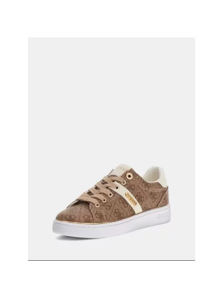 Sneakersy Guess z logo beżowe