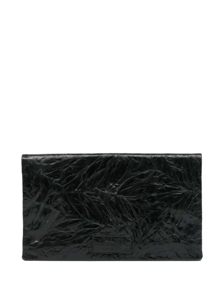 Geantă plic Mm6 Maison Margiela cu autograf negru