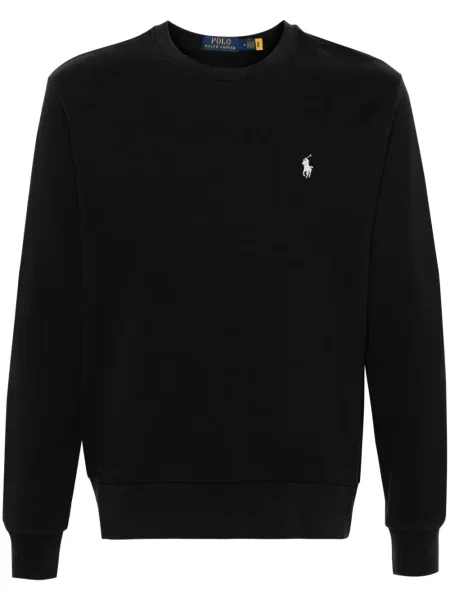 Mrežasta klasična vesta Polo Ralph Lauren s vezom plava