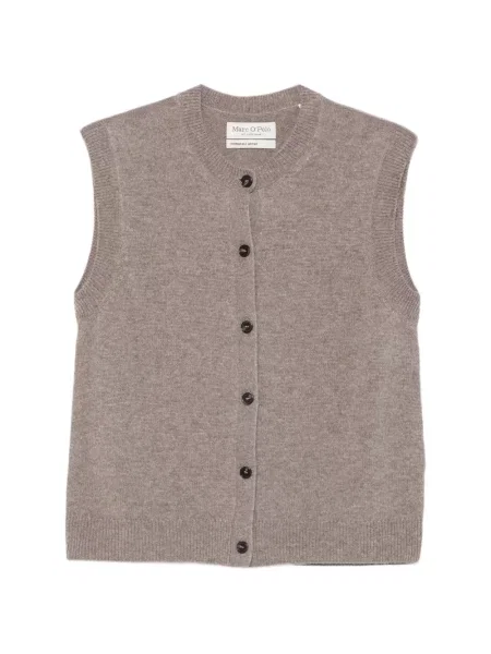 Cardigan Marc O'polo fără mâneci gri