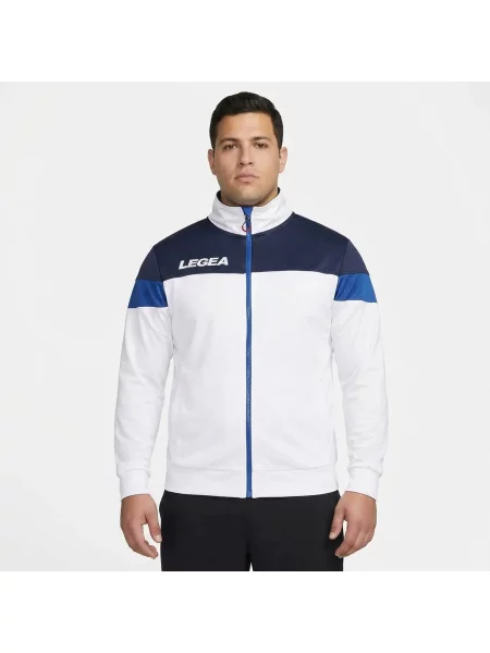 Kurtka sportowa z zamkiem BOLIVIA oversize biała