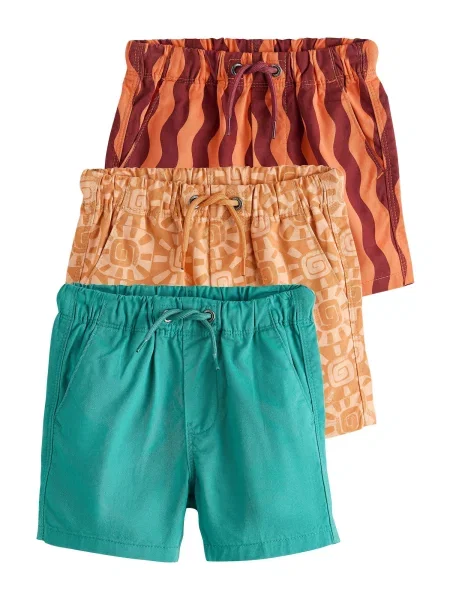 Next Pantaloni smarald / portocaliu piersică / portocaliu deschis / roşu închis verde