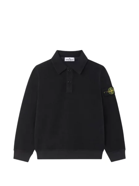 Koszulka polo dziecięca Stone Island czarna