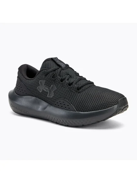 Under Armour Charged Surge 4 negru/negru/negru pantofi de alergare pentru bărbați negru