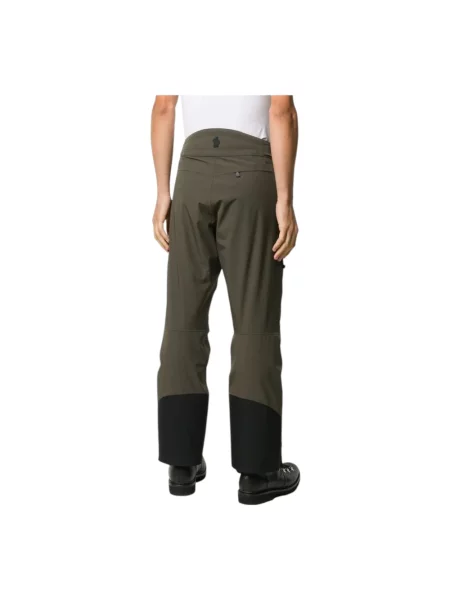 Ocieplane spodnie narciarskie Moncler zielone