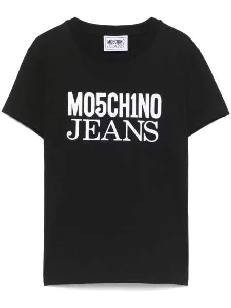 Koszulka Moschino Jeans z nadrukiem czarna