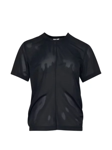 Tricou Noir Kei Ninomiya cu volane negru