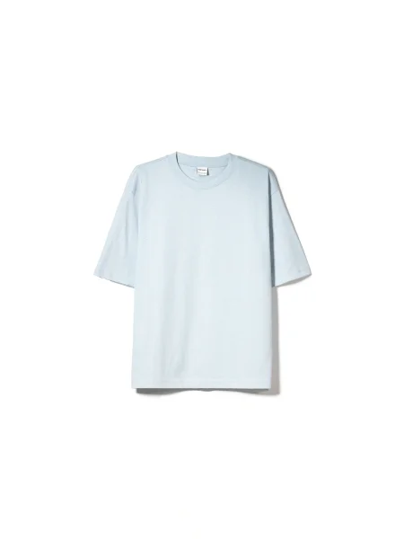 Bershka Široka majica pastelno modra