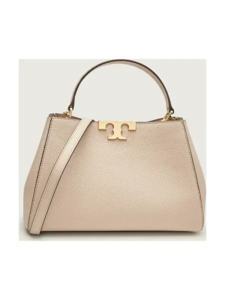 Tory Burch bőr táska Eleanor Soft Medium bézs