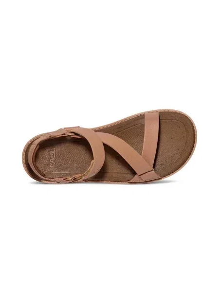 Pantofi Teva cu pană bej