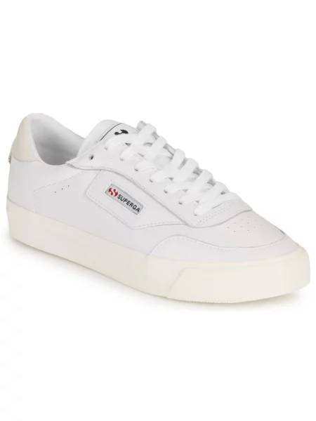 Kožené tenisky Superga biela
