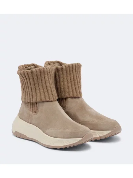 Top Hogan din piele de căprioară bej